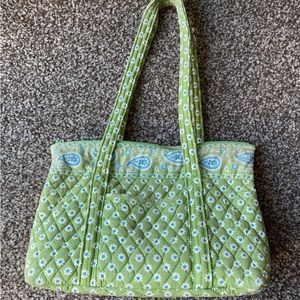 Vera Bradley Medium Size Green Floral Purse